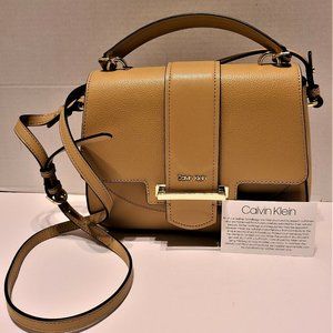 Calvin Klein Amara Hermine Top Handle Leather Bag